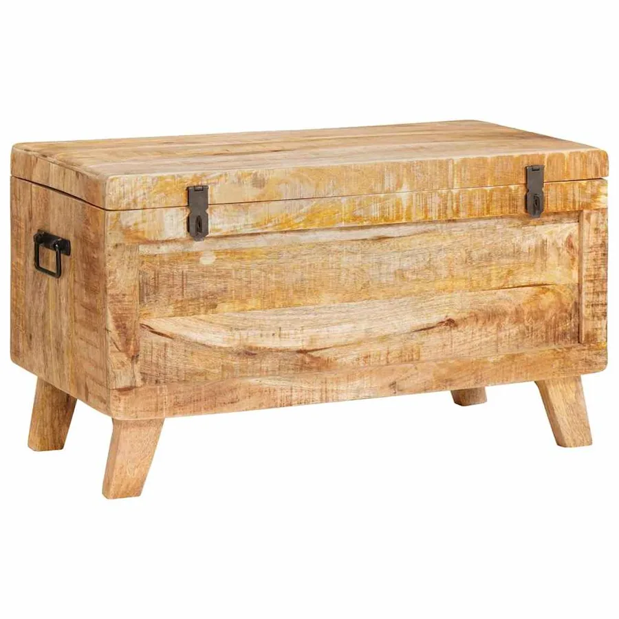 Boîte de rangement 70 x 35 x 40 cm bois de manguier massif