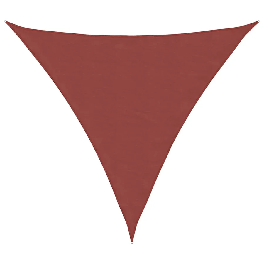 Voile d'ombrage couleur terre cuite 2x2x2 m 100% polyester Oxford - 2
