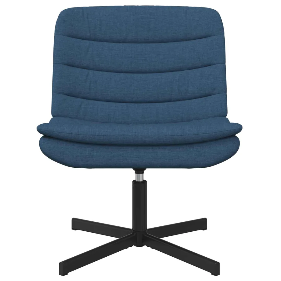 Chaise pivotante Bleu 63 x 75 x 76 cm tissu - 2