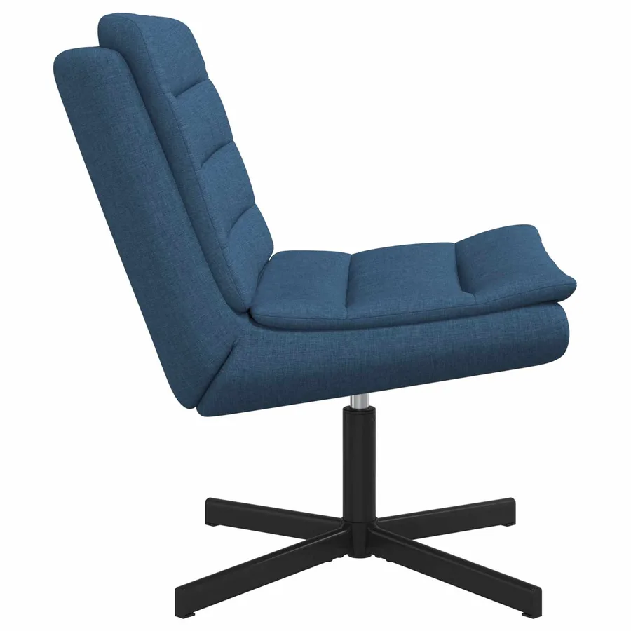 Chaise pivotante Bleu 63 x 75 x 76 cm tissu - 3