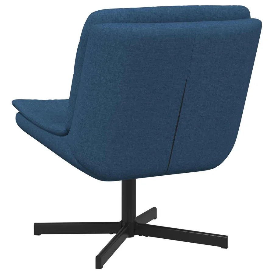 Chaise pivotante Bleu 63 x 75 x 76 cm tissu - 4