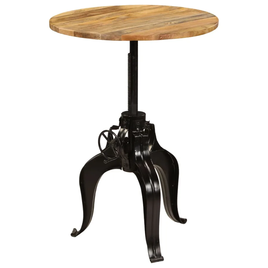 Table de bar Bois de manguier massif 75x(76-110) cm - 11