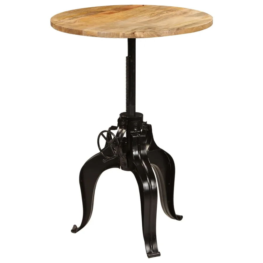Table de bar Bois de manguier massif 75x(76-110) cm - 4