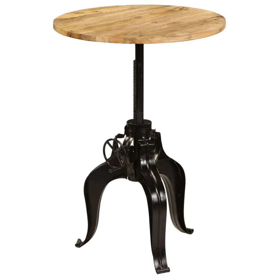 Table de bar Bois de manguier massif 75x(76-110) cm - 9