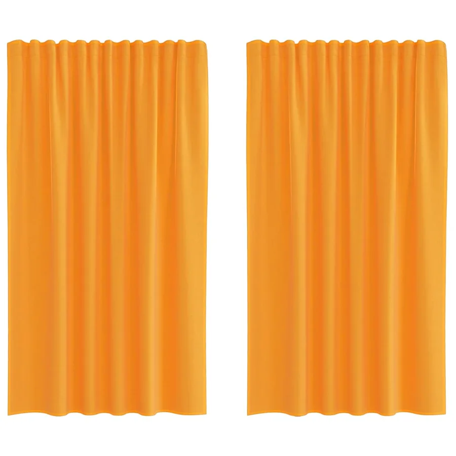 Rideaux en voile à œillets 2 pcs orange - 2