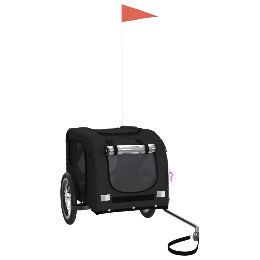 Remorque de vélo pour animaux de compagnie noir - 2