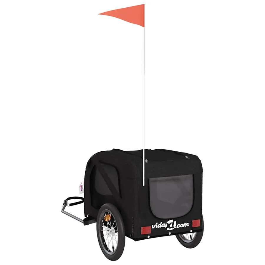 Remorque de vélo pour animaux de compagnie noir - 8