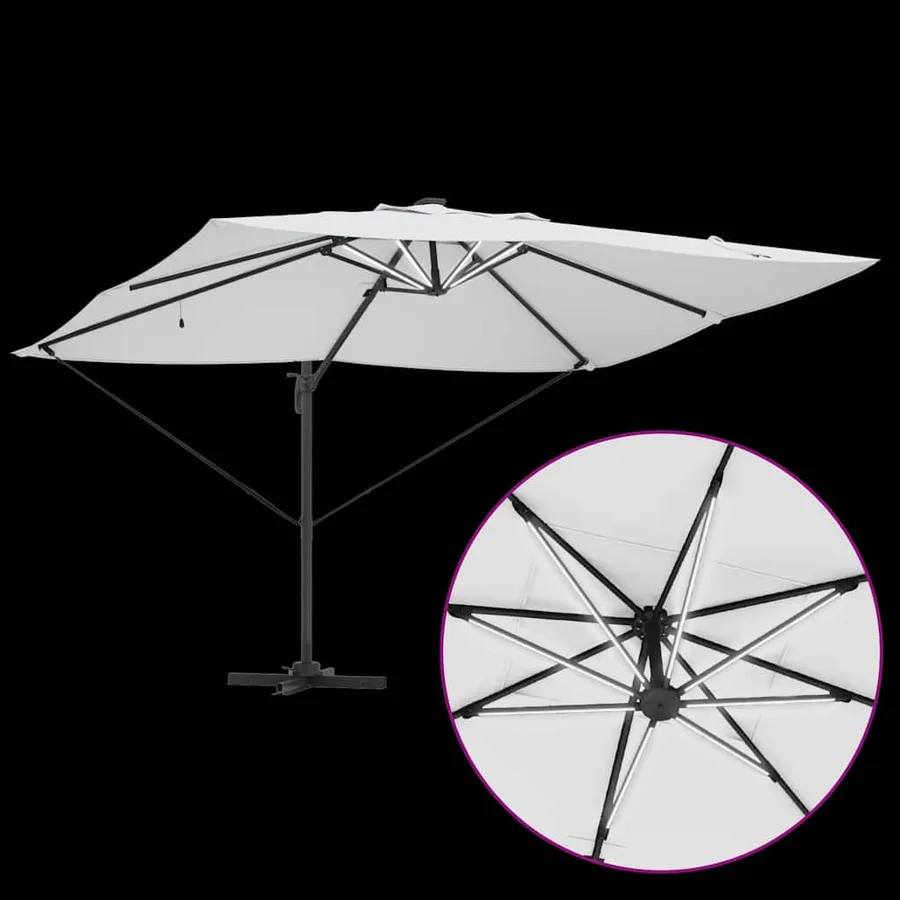 Parasol Sable 352 x 251 x 265 cm Polyester et Aluminium - 11