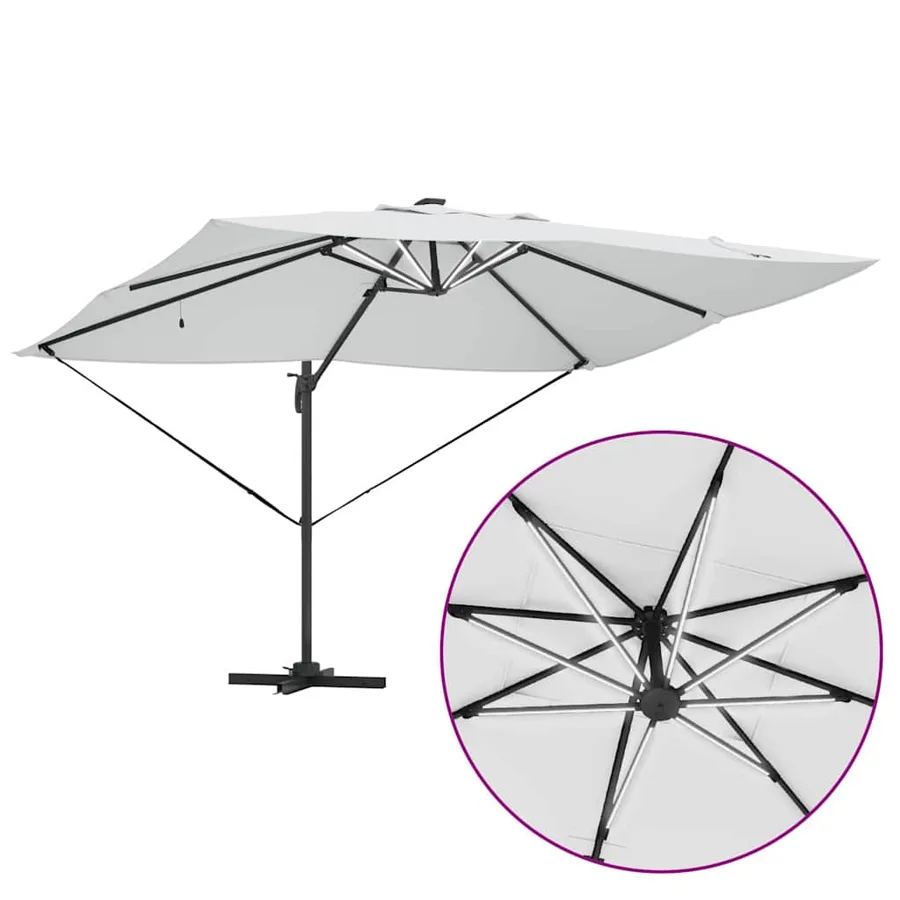 Parasol Sable 352 x 251 x 265 cm Polyester et Aluminium - 12