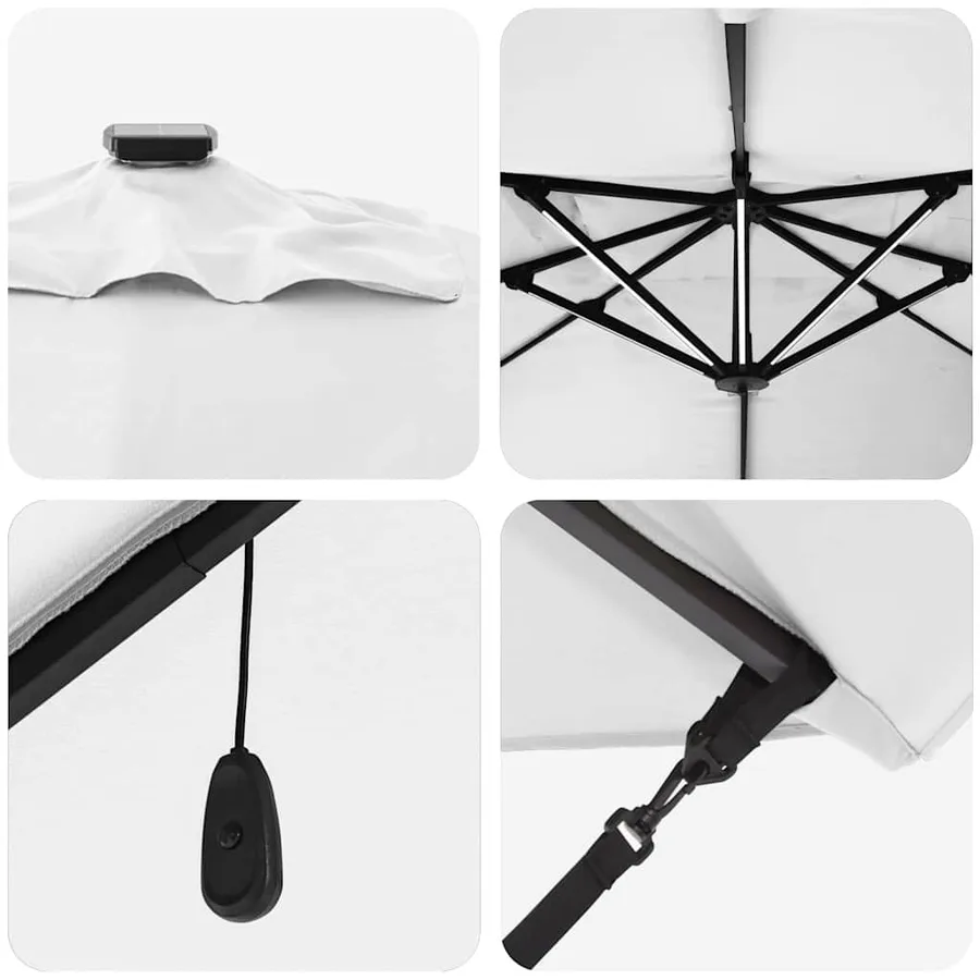 Parasol Sable 352 x 251 x 265 cm Polyester et Aluminium - 9