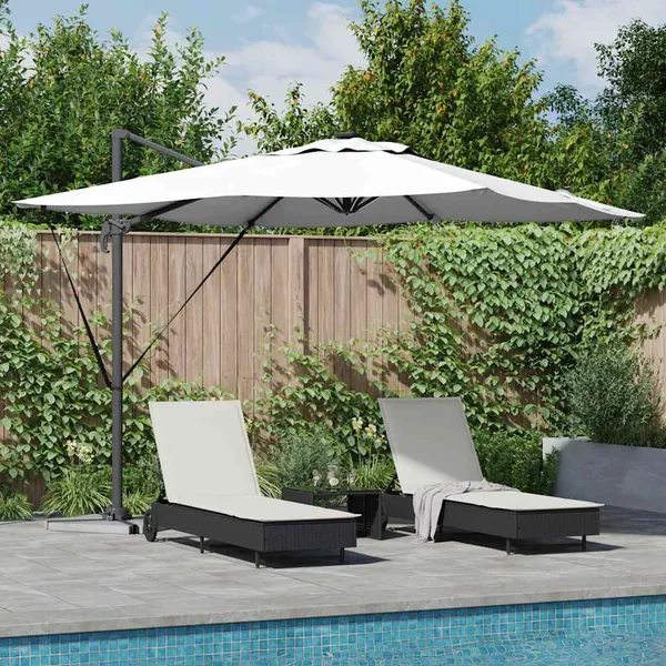 Parasol Sable 286 x 284 x 270 cm Aluminium et polyester