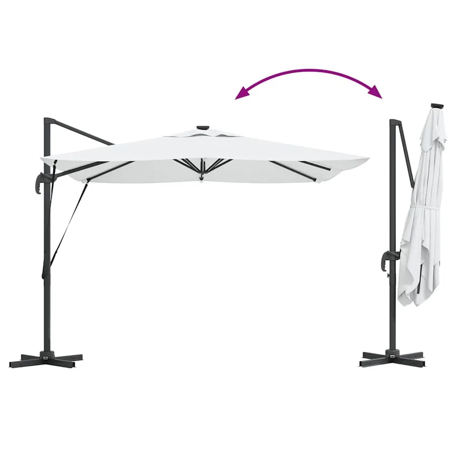 Parasol Sable 286 x 284 x 270 cm Aluminium et polyester - 14