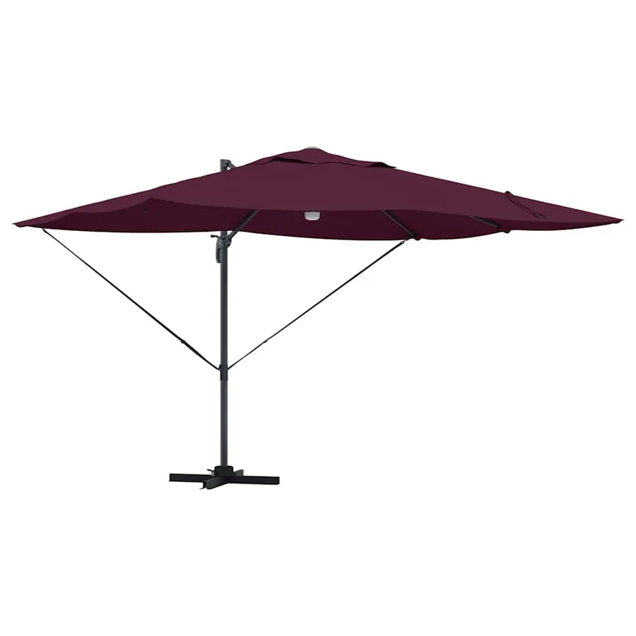 Parasol Bordeaux 351 x 250 x 253 cm Polyester et Aluminium - 2