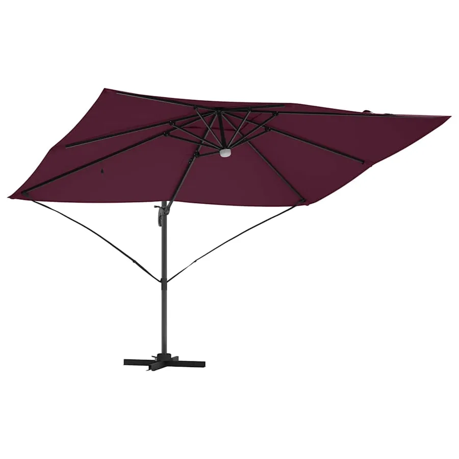 Parasol Bordeaux 351 x 250 x 253 cm Polyester et Aluminium - 5