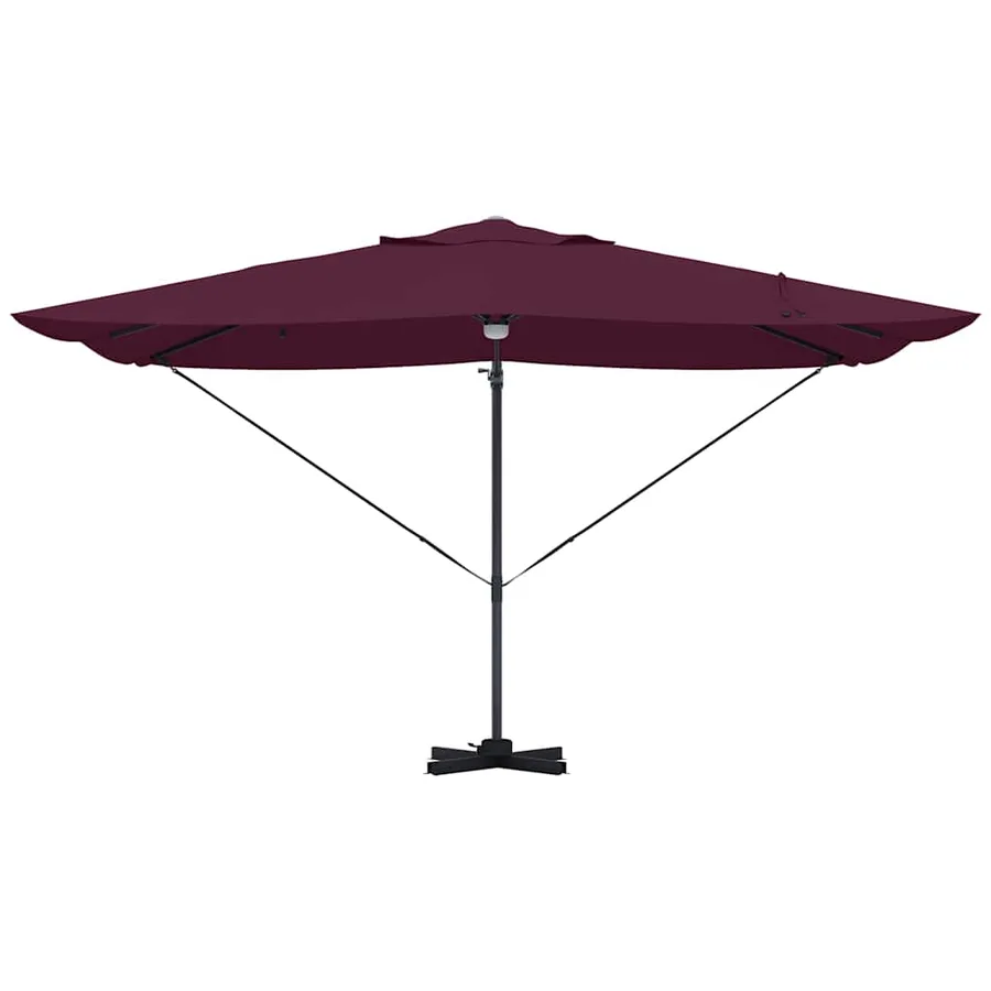 Parasol Bordeaux 351 x 250 x 253 cm Polyester et Aluminium - 6