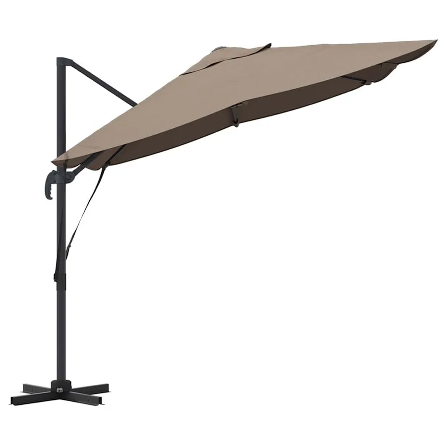 Parasol Taupe 351 x 250 x 260 cm Polyester et Aluminium - 6