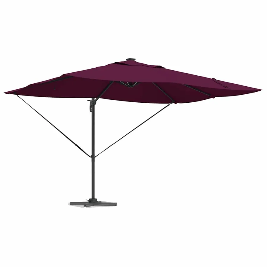 Parasol Bordeaux 352 x 251 x 265 cm Polyester et Aluminium - 3