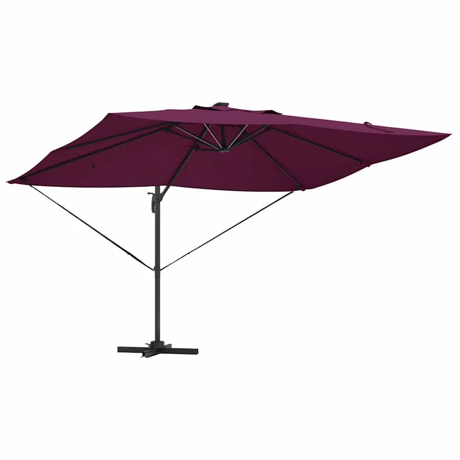 Parasol Bordeaux 352 x 251 x 265 cm Polyester et Aluminium - 5