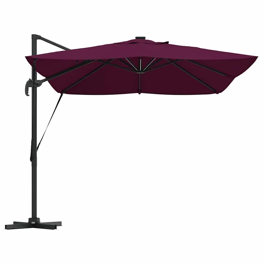 Parasol Bordeaux 352 x 251 x 265 cm Polyester et Aluminium - 7