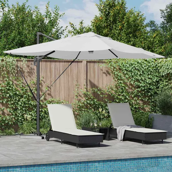 Parasol Sable 351 x 250 x 253 cm Polyester et Aluminium