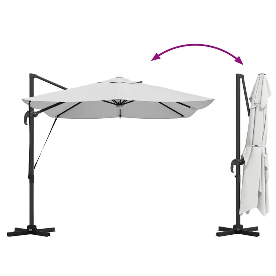 Parasol Sable 351 x 250 x 253 cm Polyester et Aluminium - 14