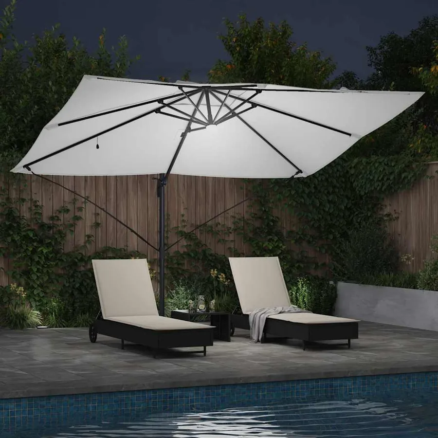 Parasol Sable 351 x 250 x 253 cm Polyester et Aluminium - 4