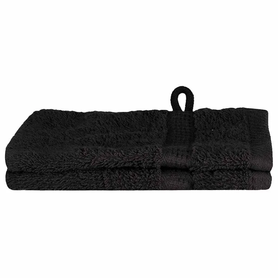 Serviette Invité SOLUND 2 pc Noir 15 x 21 cm 550 gsm - 2
