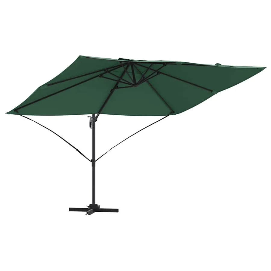 Parasol Vert 351 x 250 x 260 cm Polyester et Aluminium - 2