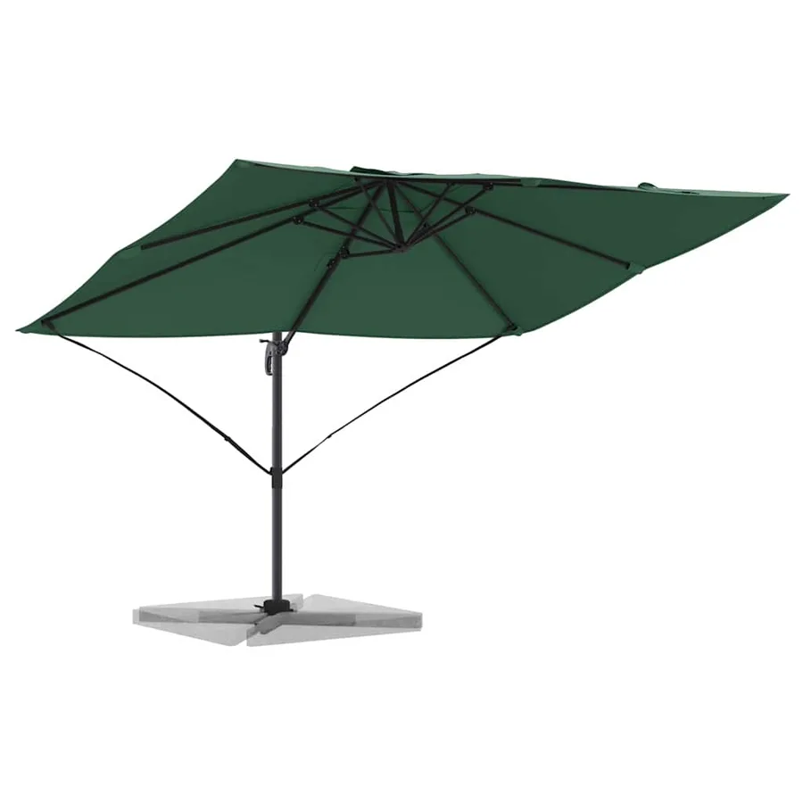 Parasol Vert 351 x 250 x 260 cm Polyester et Aluminium - 3