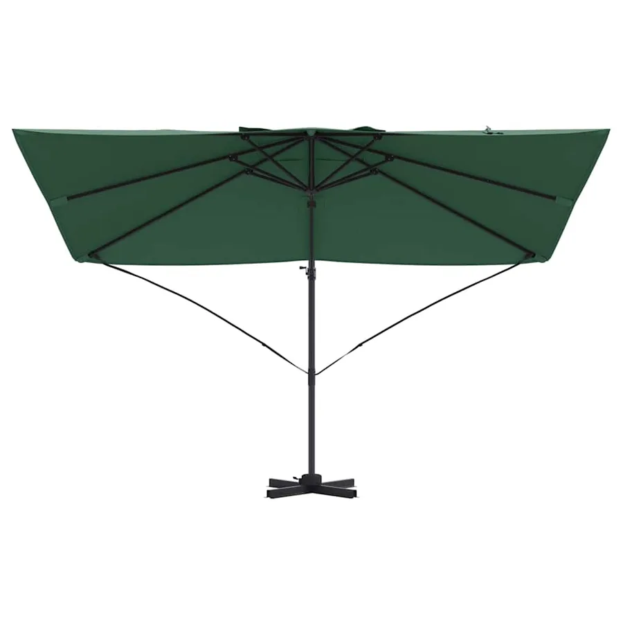 Parasol Vert 351 x 250 x 260 cm Polyester et Aluminium - 5