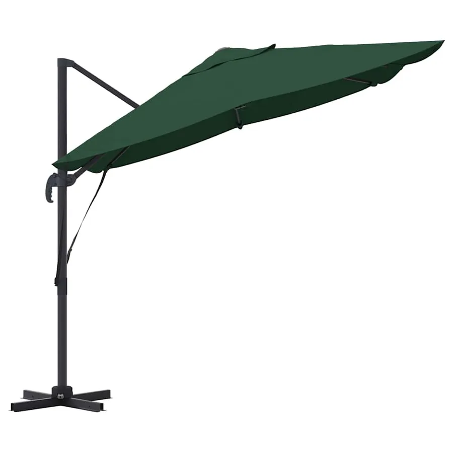 Parasol Vert 351 x 250 x 260 cm Polyester et Aluminium - 6