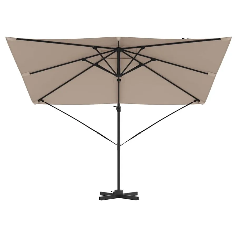 Parasol Roma Taupe 286 x 284 x 265 cm Aluminium et polyester - 5