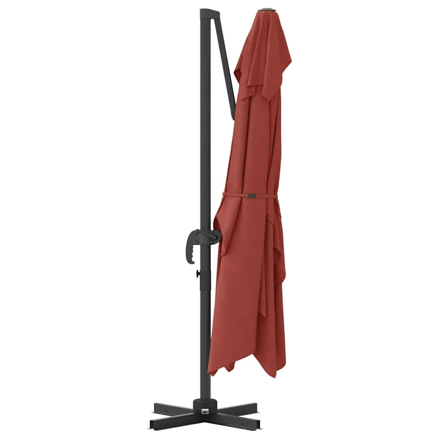 Parasol Terre cuite 351 x 250 x 260 cm Polyester et Aluminium - 7