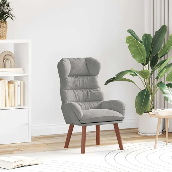 fauteuil Gris clair 69 x 74 x 93 cm Velours