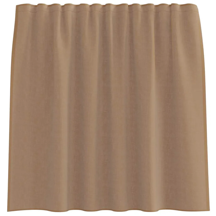 Rideaux en voile à œillets 2 pcs marron clair - 4