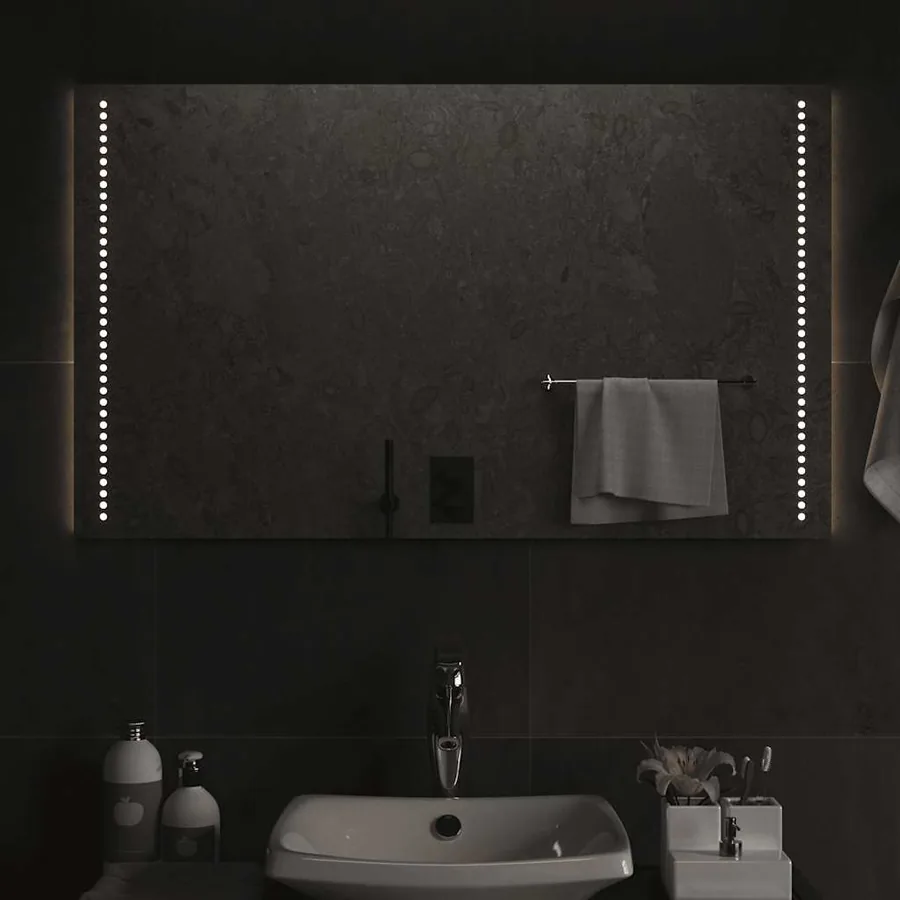 Miroir de salle de bain à LED 100x60 cm