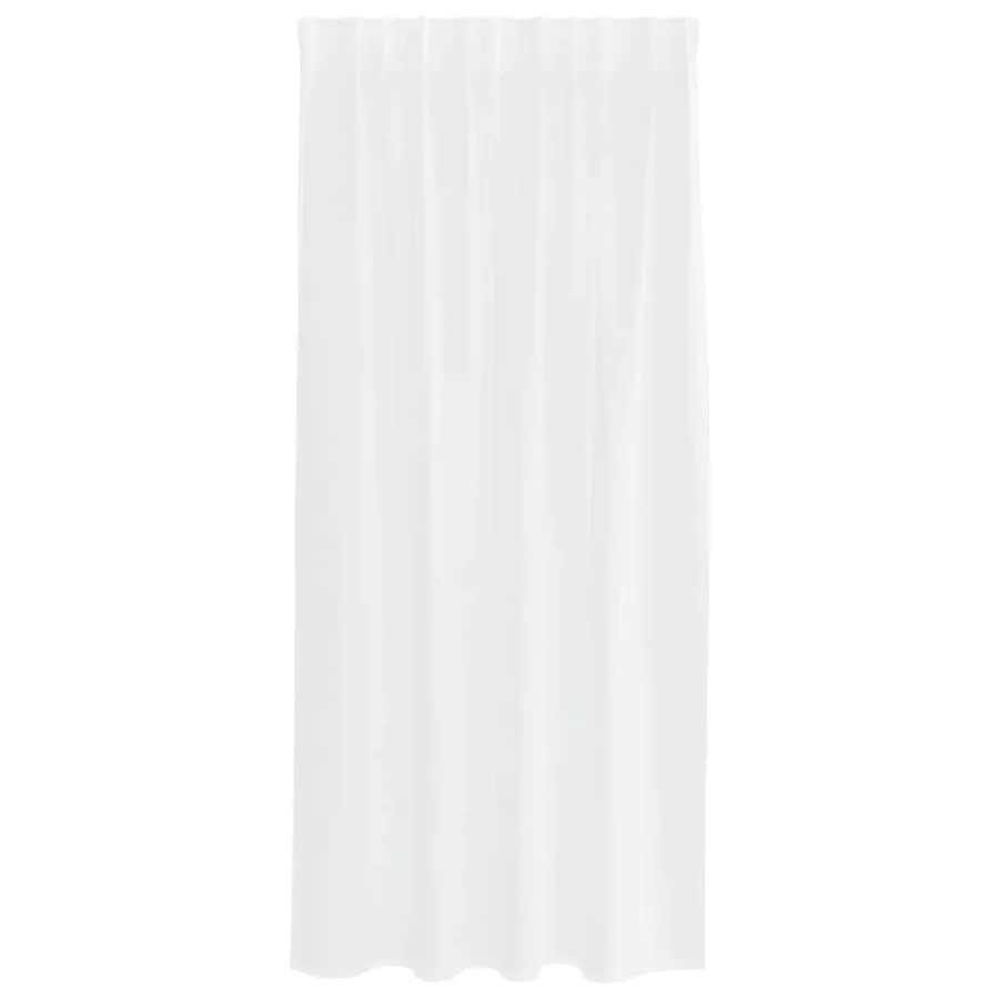 Rideau en Voile 2 pcs Blanc 175 x 140 cm Polyester - 4