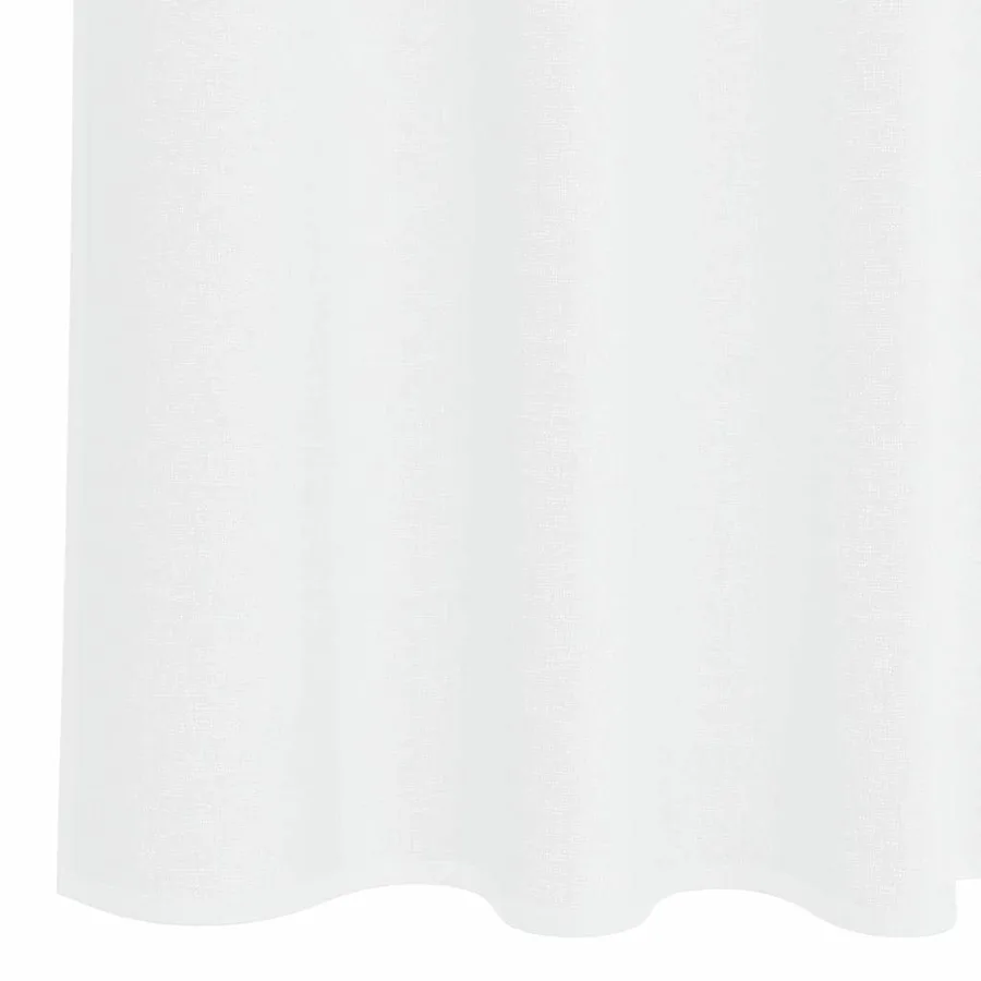 Rideau en Voile 2 pcs Blanc 175 x 140 cm Polyester - 6