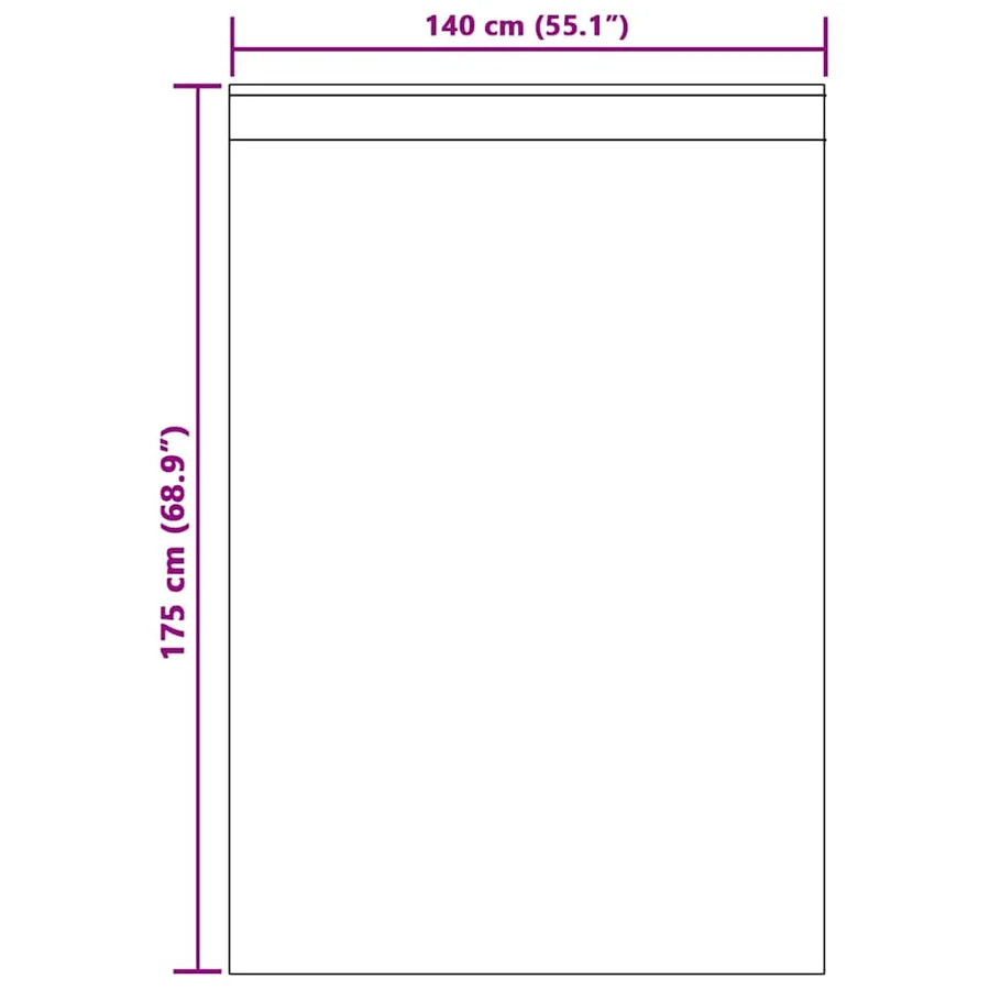 Rideau en Voile 2 pcs Blanc 175 x 140 cm Polyester - 9