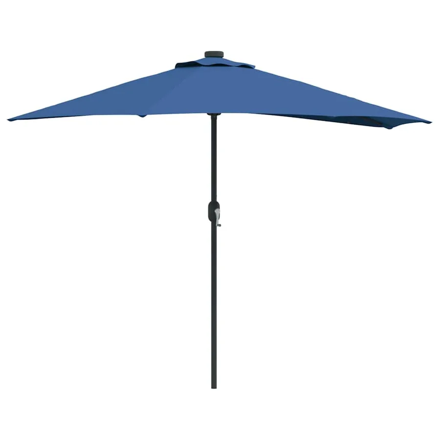 Parasol de jardin 294 x 150 x 224 cm Polyester et Acier Azur - 2