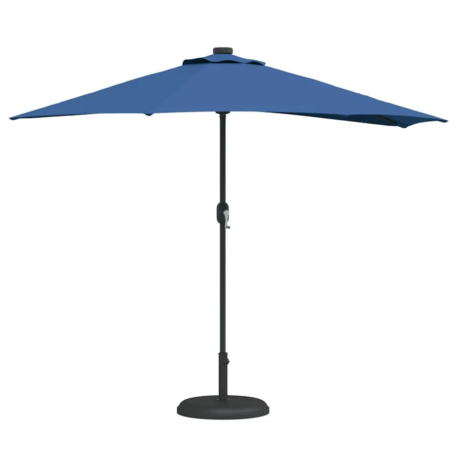 Parasol de jardin 294 x 150 x 224 cm Polyester et Acier Azur - 3