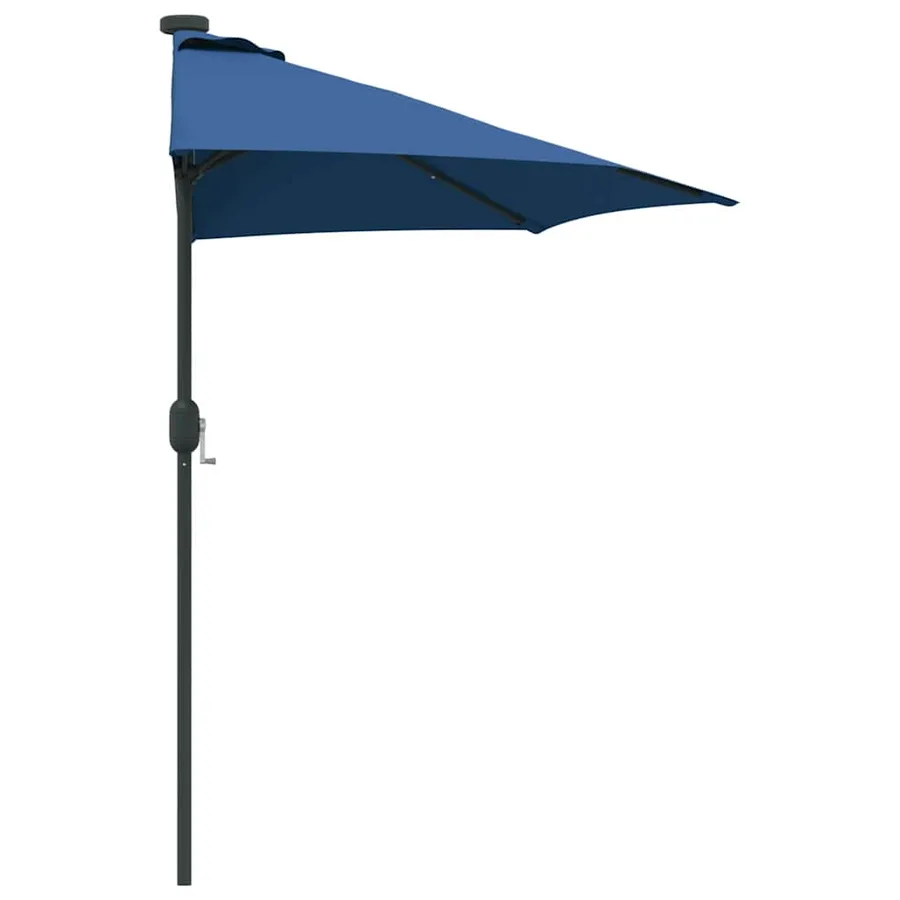 Parasol de jardin 294 x 150 x 224 cm Polyester et Acier Azur - 6