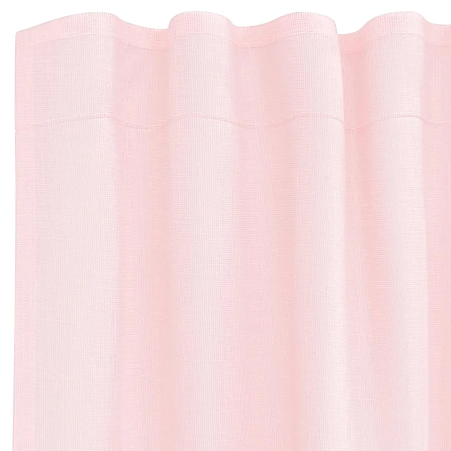 Rideaux en voile avec passe-tringles 2 pcs rose clair - 5