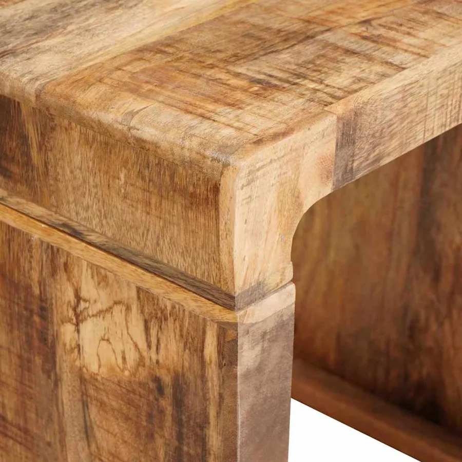 Tables gigognes 2 pcs Marron Bois de mangue massif - 7