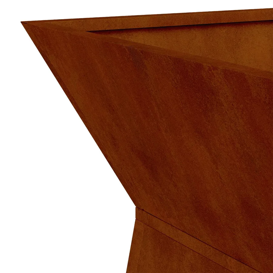 Jardinière à pilier 2 pc Rouillé 35 x 35 x 73 cm - 9