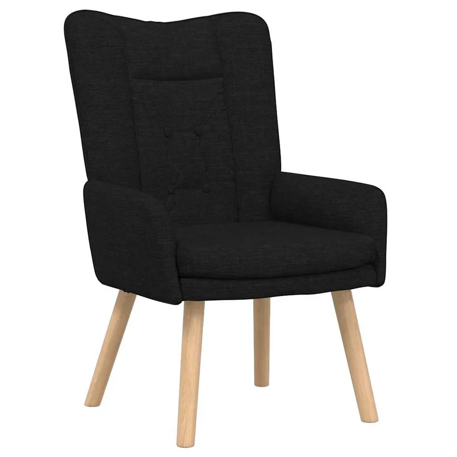 fauteuil Noir 63 x 67 x 94 cm Tissu et contreplaqué - 2