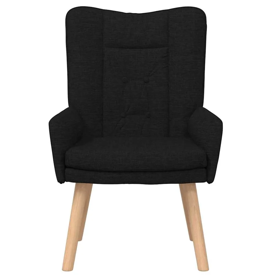 fauteuil Noir 63 x 67 x 94 cm Tissu et contreplaqué - 4