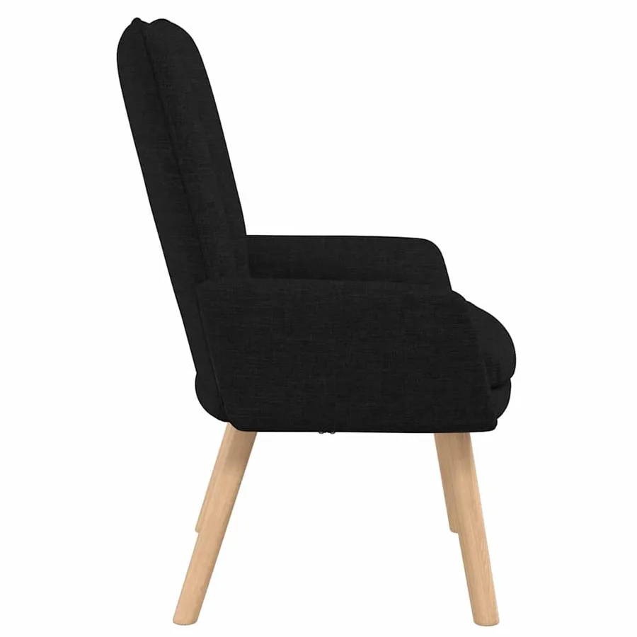 fauteuil Noir 63 x 67 x 94 cm Tissu et contreplaqué - 5