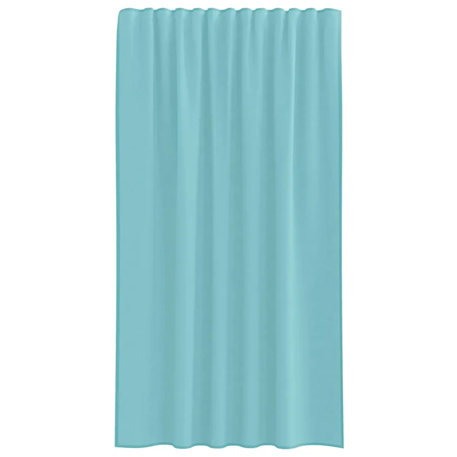Rideaux en voile avec passe-tringles 2 pcs turquoise - 4