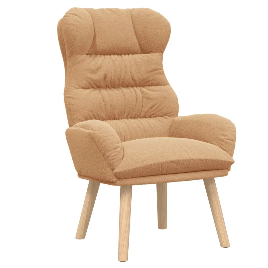 fauteuil Beige 69 x 74 x 93 cm Tissu Sherpa - 2